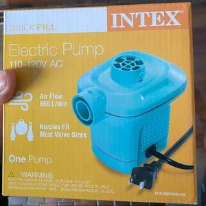 New Intex electric pump